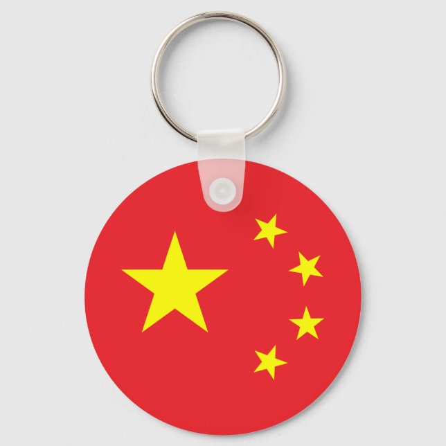 Chinese Flag Key Ring (Front)