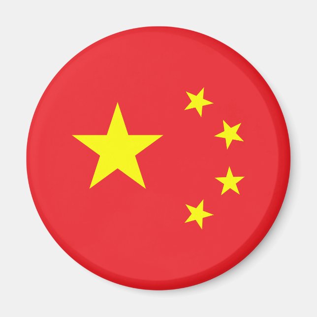 Chinese Flag Magnet (Front)