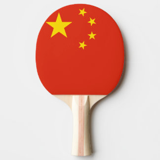 Chinese flag ping pong paddle for table tennis