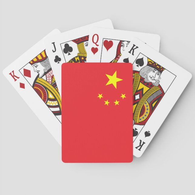 Chinese Flag Playing Cards (Back)
