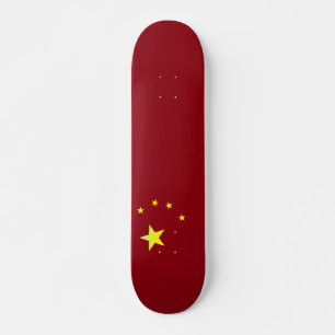 Chinese flag skateboard