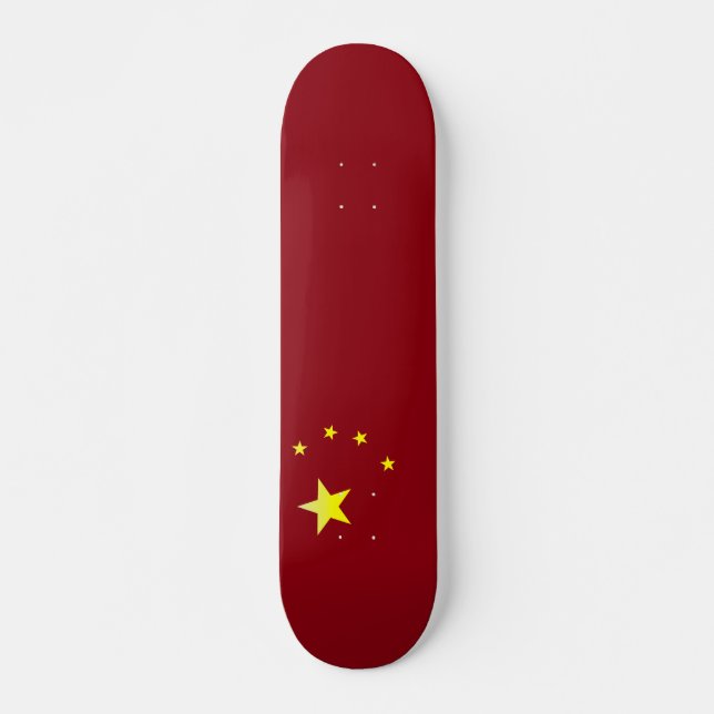 Chinese flag skateboard (Front)