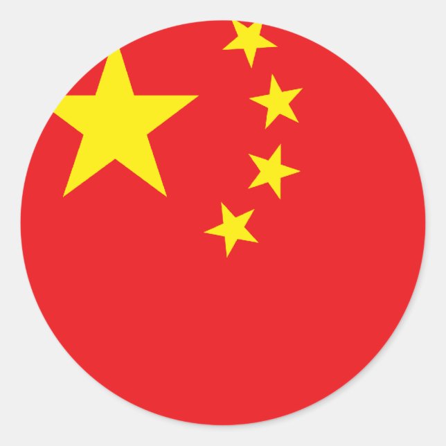 Chinese Flag Sticker (Front)