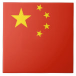 Chinese Flag Tile<br><div class="desc">Enhance your space with our striking tile featuring the flag of China! Crafted with meticulous attention to detail, this tile is more than just a decorative piece; it's a celebration of Chinese heritage and national pride. The bold design proudly showcases the iconic elements of the Chinese flag, including the large...</div>