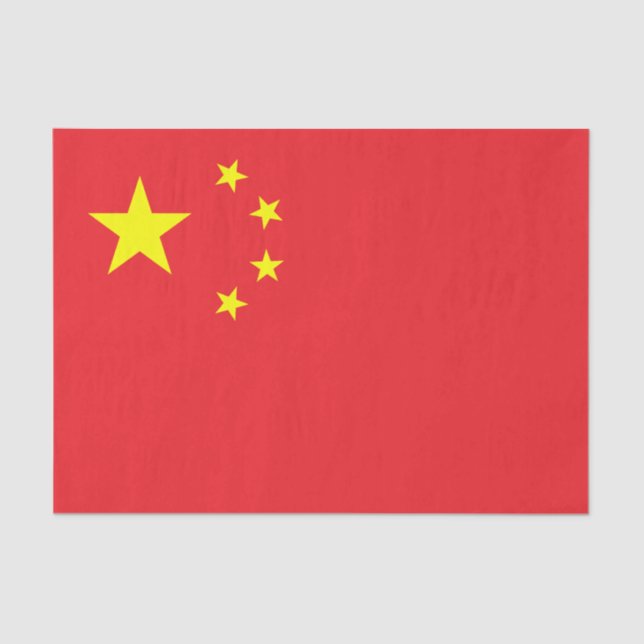 Chinese Flag Tissue Paper (Front)