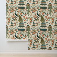 Chinese Floral Peacoock Elegant