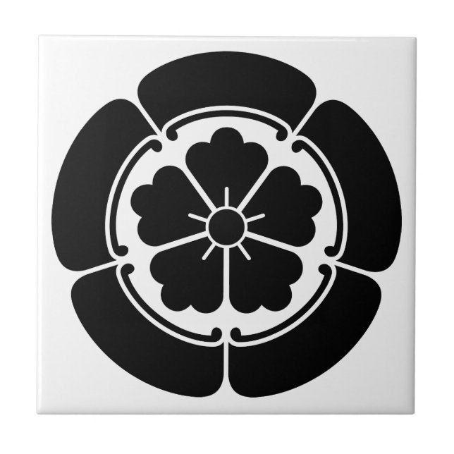 Chinese flower in goka tile (Front)