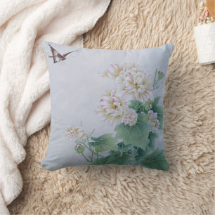 Chinese Flower with Butterfly Cushion