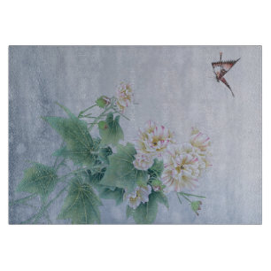 Chinese Flower with Butterfly  Cutting Board
