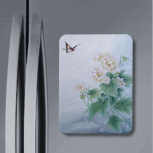 Chinese Flower with Butterfly Magnet