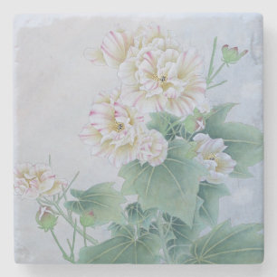 Chinese Flower with Butterfly Stone Coaster