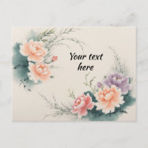 Chinese flowers, personalizable