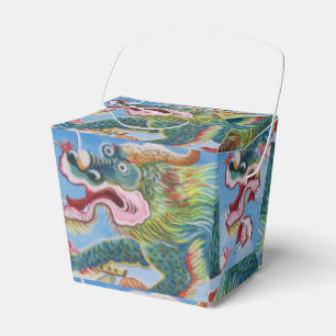 Chinese Foo Dog / Lion Guardian Mural Favour Box