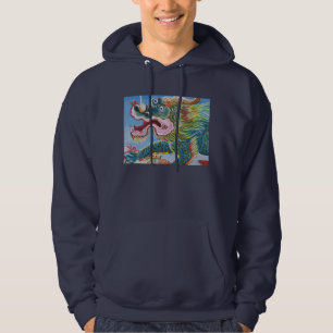 Chinese Foo Dog / Lion Guardian Mural Hoodie
