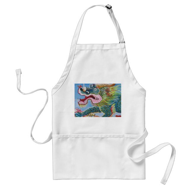 Chinese Foo Dog / Lion Guardian Mural Standard Apron (Front)