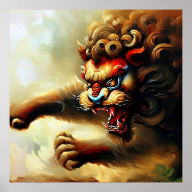 Chinese Foo Lion (10)  Poster (Front)