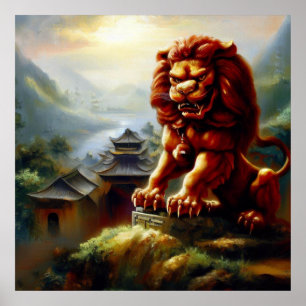 Chinese Foo Lion (18) Poster