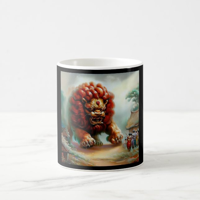 Chinese Foo Lion (34)  Coffee Mug (Center)