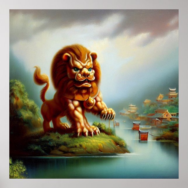 Chinese Foo Lion (35)  Poster (Front)