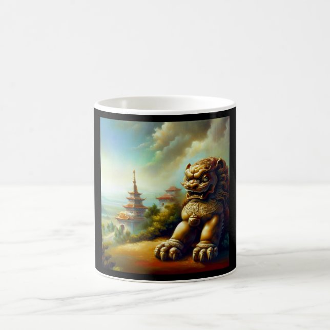 Chinese Foo Lion (4)  Coffee Mug (Center)