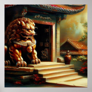 Chinese Foo Lion (6) Poster