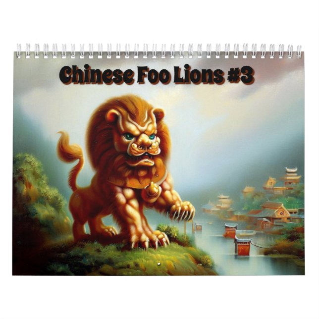 Chinese Foo Lions #3 Calendar (Cover)