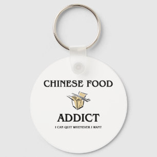 Chinese Food Addict Key Ring