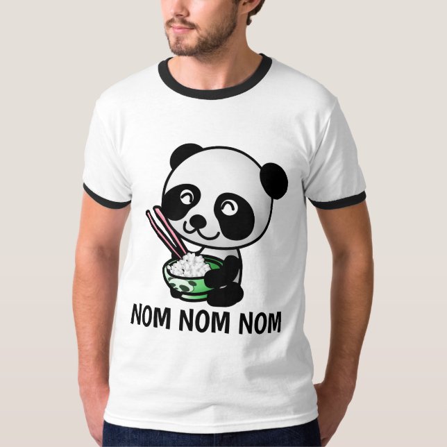 CHINESE FOOD LOVER NOM NOM NOM T-Shirts (Front)