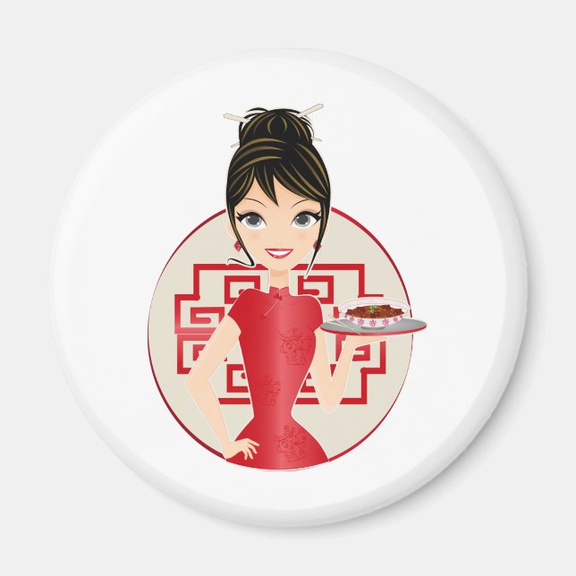 Chinese girl magnet (Front)