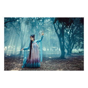 Chinese Girl Performing an Act of Dance  Photo Print