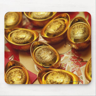 Chinese gold ingots mouse pad