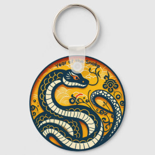 Chinese Green Snake Year 2025 BRK Key Ring