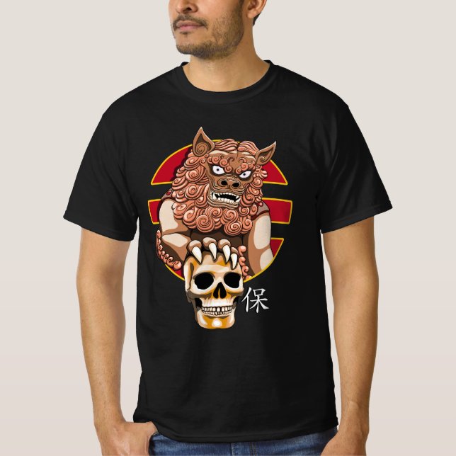 Chinese guardian lion - Foo Dog T-Shirt (Front)