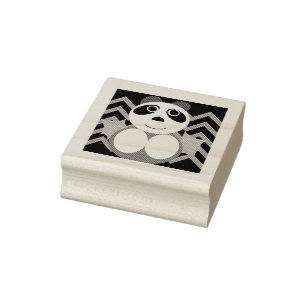 Chinese halloween panda stamp