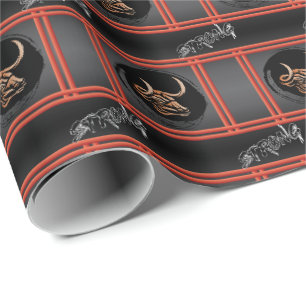 Chinese Happy New Year of the Ox - Strong Powerful Wrapping Paper