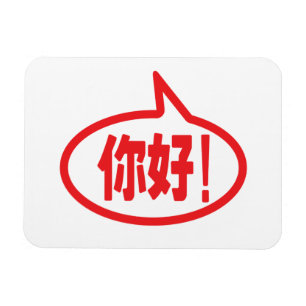 Chinese Hello! 你好! Ni Hao! Magnet