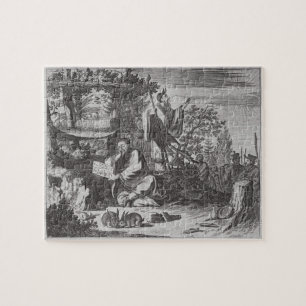 Chinese Holy Men, illustration from a description Jigsaw Puzzle