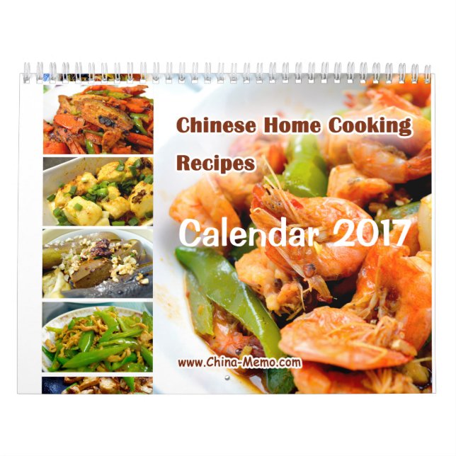 Chinese Home Cooking Recipes Calendar 2017 (Cover)