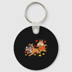 Chinese Horse Cane Corso Kids Mens Womens Happy Ne Key Ring