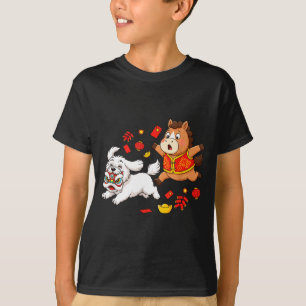 Chinese Horse Havanese Funny Kids Mens Womens Happ T-Shirt