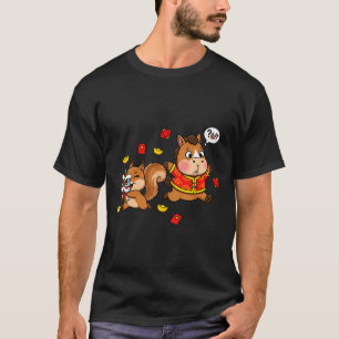 Chinese Horse Squirrel Funny Kids Mens Womens Happ T-Shirt