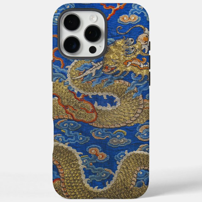 Chinese Imperial Golden Dragon Spiritual Animal Case-Mate iPhone Case (Back)
