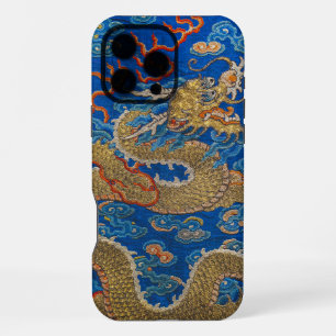 Chinese Imperial Golden Dragon Spiritual Animal iPhone 16 Pro Max Case