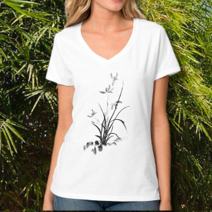 Chinese Iris - bw T-Shirt