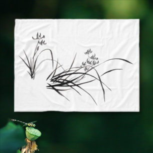 Chinese Iris in Spring Fleece Blanket