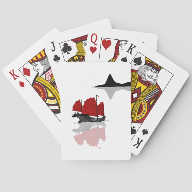 Chinese Junk Ship Playing Cards (Back)
