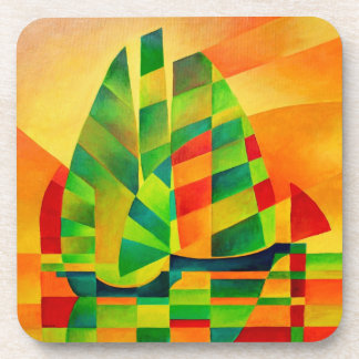 Chinese Junks, Sunset, Sails and Shadows Bold Coaster