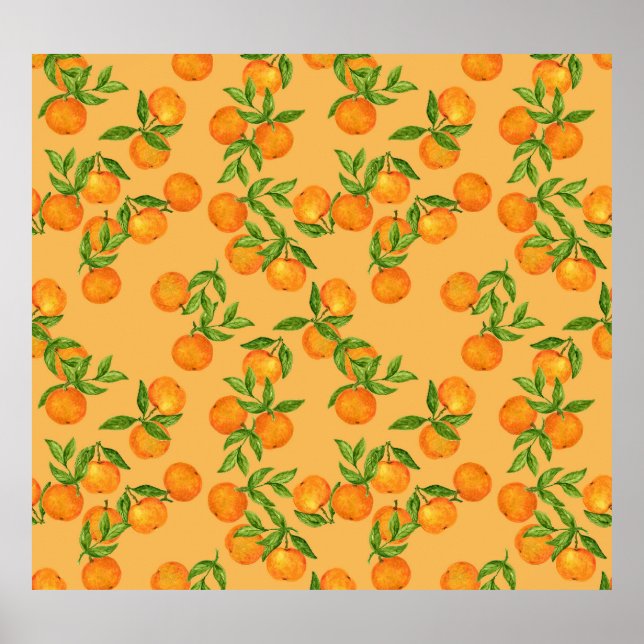 Chinese Korean Japanese inspired, watercolor backg Poster (Front)