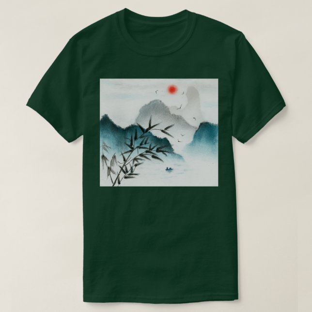 Chinese Landscape Painting 1 T-Shirt (Design Front)