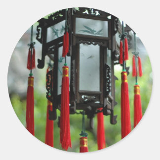 Chinese Lantern Classic Round Sticker